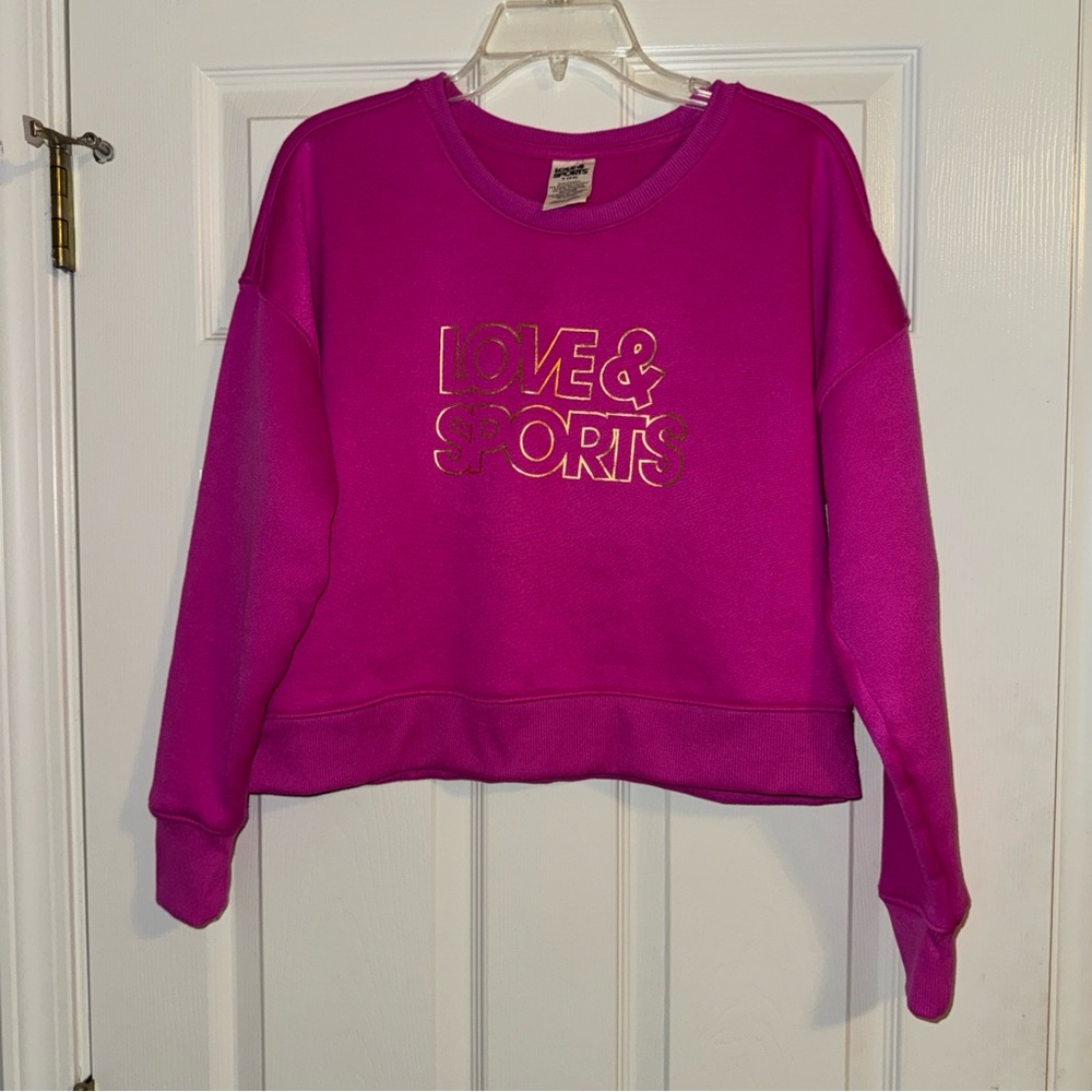 Love & Sports Women's Pink Crop Top